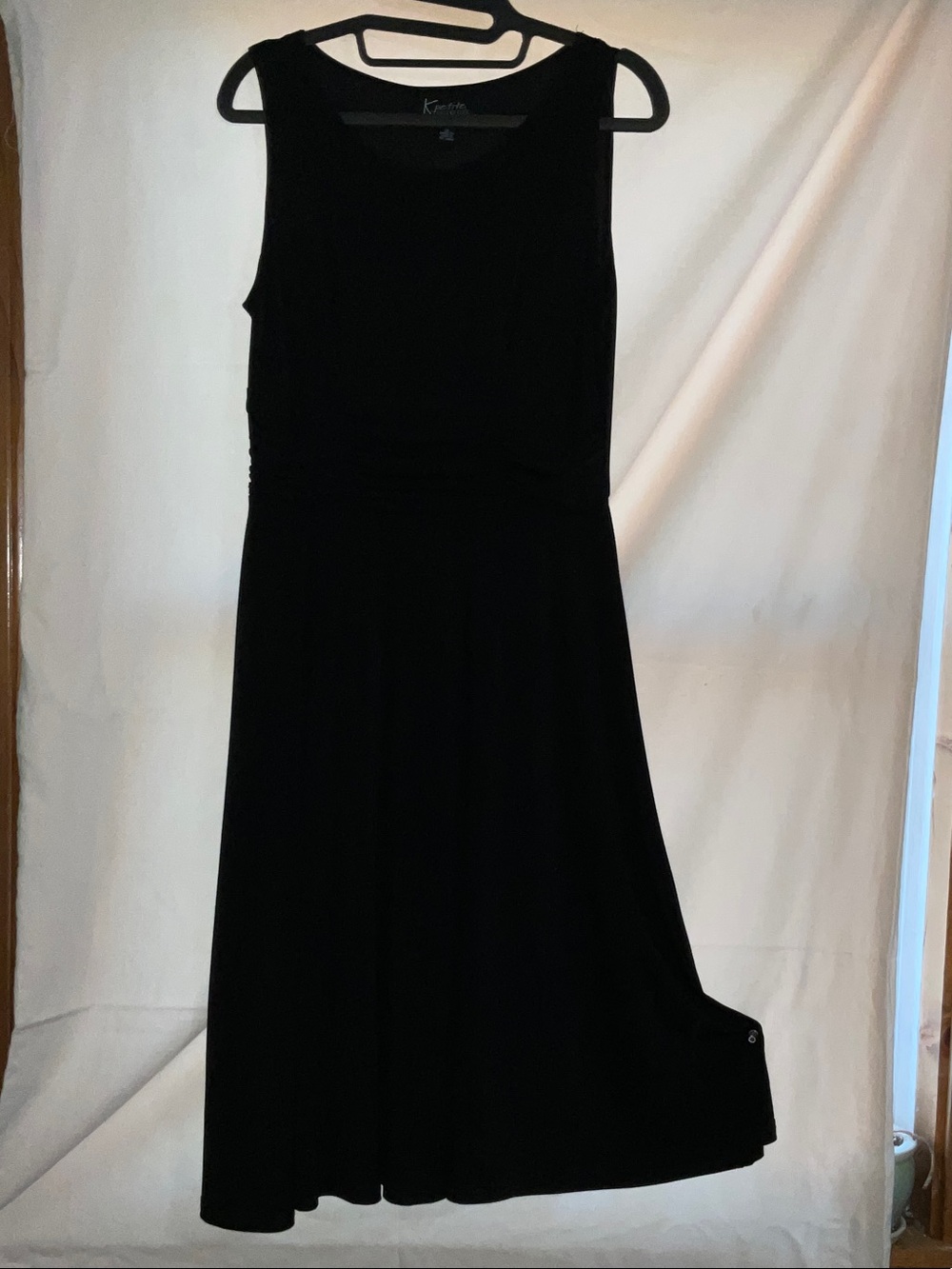 Kensie Petite Classic Black Sleeveless Midi Dress Size 8P
